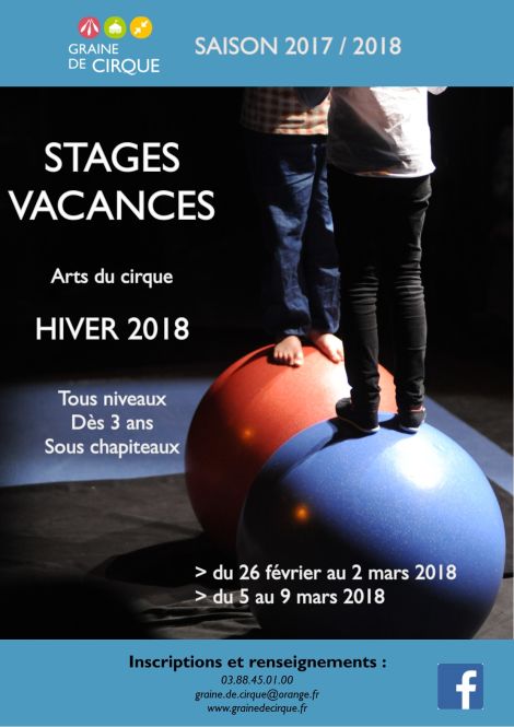 STAGE VACANCES HIVER 2018 | Association Graine de Cirque | Strasbourg
